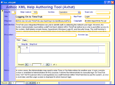 
          Screenshot of XML Authoring Tool
        